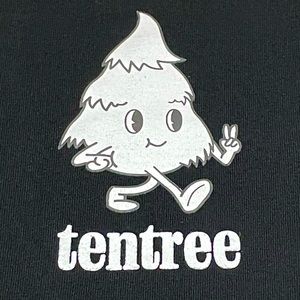 AWESOME & CUTE TENTREE 10 tree ORGANIC COTTON T-SHIRT WITH TREE GUY MASCOT MINT!